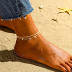 Heart-shaped Zircon Anklet