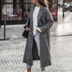 Printed Dragon And Phoenix Woolen Coat
