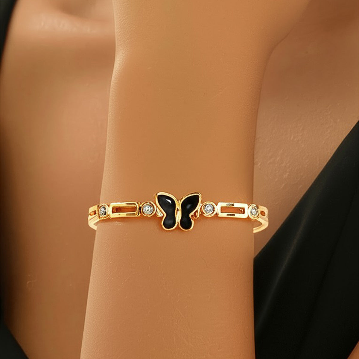 Gold Electroplated Pure Iron Cuff Bracelet