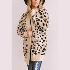 Leopard Dot Knitted Cardigan