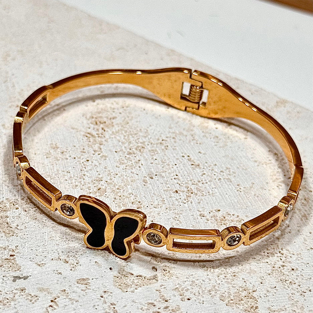 Gold Electroplated Pure Iron Cuff Bracelet