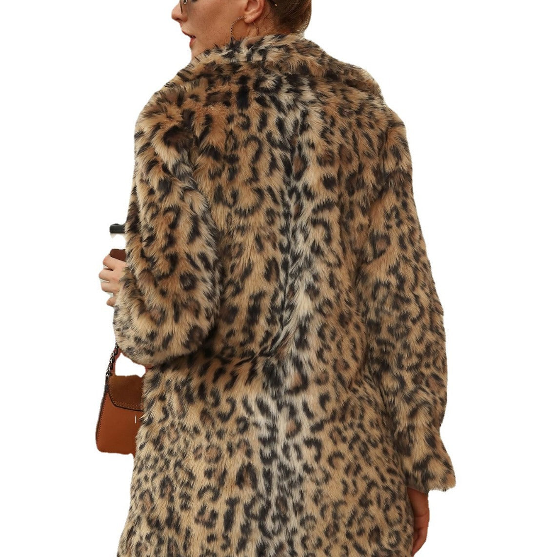 Leopard Fur Print Coat