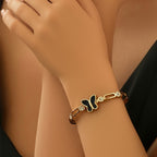 Gold Electroplated Pure Iron Cuff Bracelet