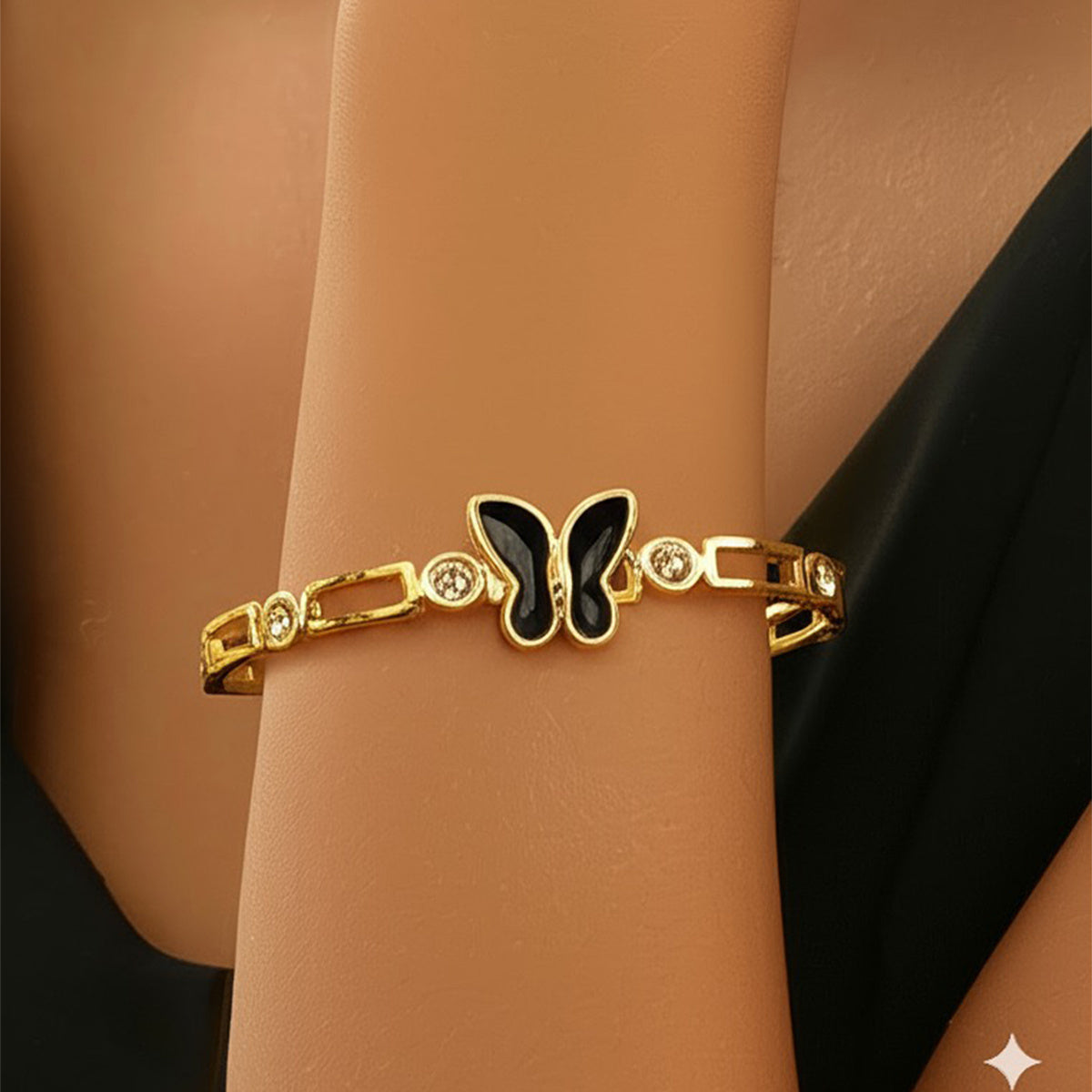 Gold Electroplated Pure Iron Cuff Bracelet