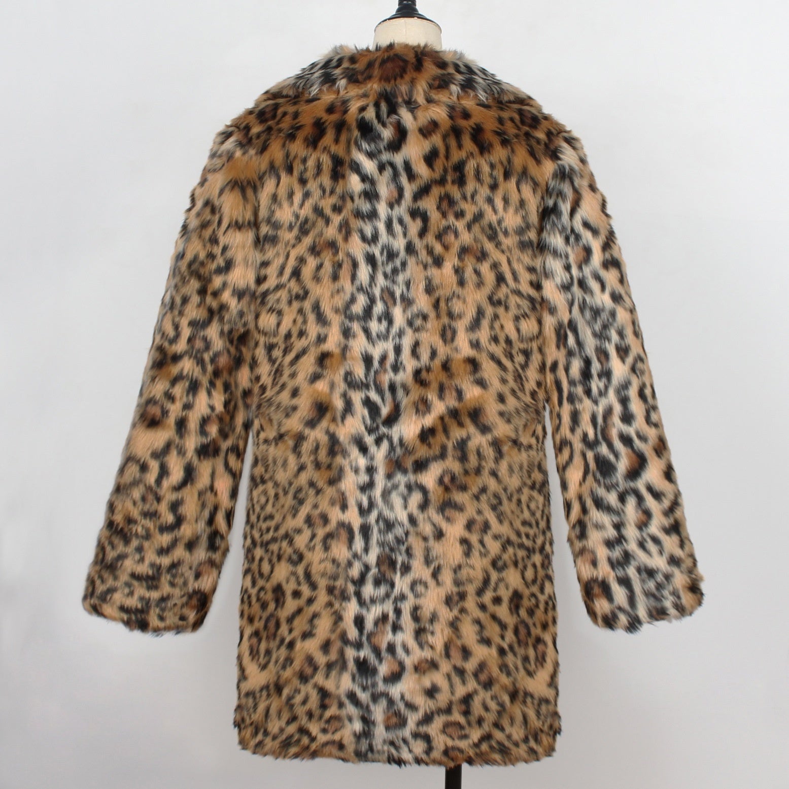 Leopard Fur Print Coat